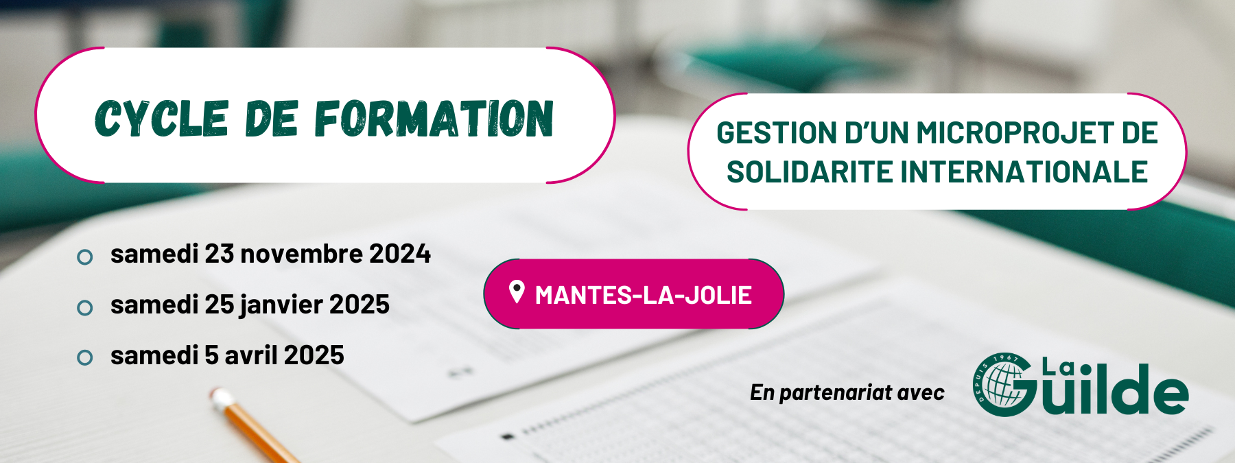 Formation : gestion d’un microprojet de solidarité internationale